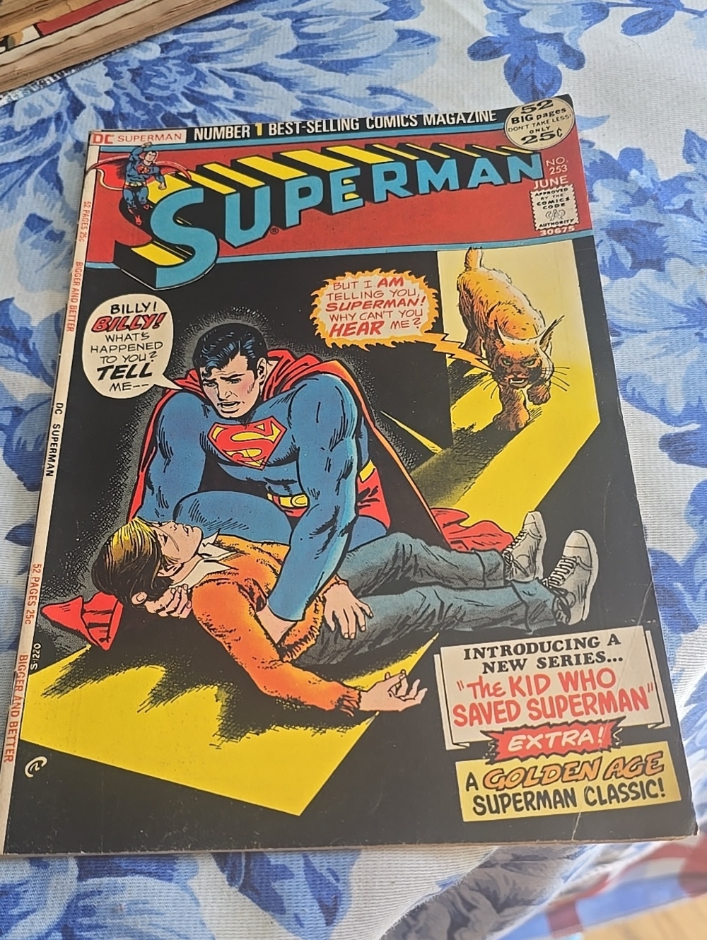 Superman 253 Bronze Age DC 1972 Nick Cardy cover, Curt Swan comic book